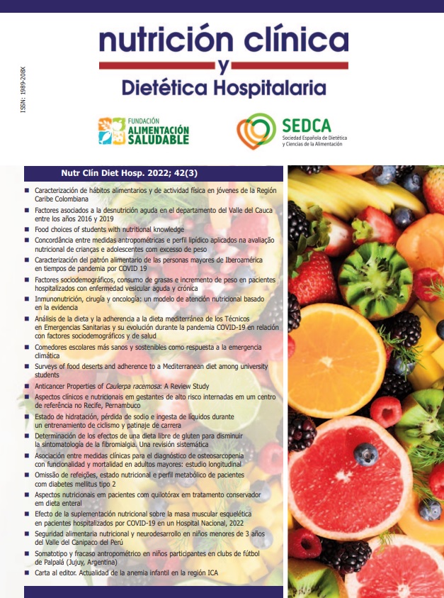 Nutrición perioperatoria 360: un modelo de atención basado en la evidencia  | Nutrición Clínica y Dietética Hospitalaria