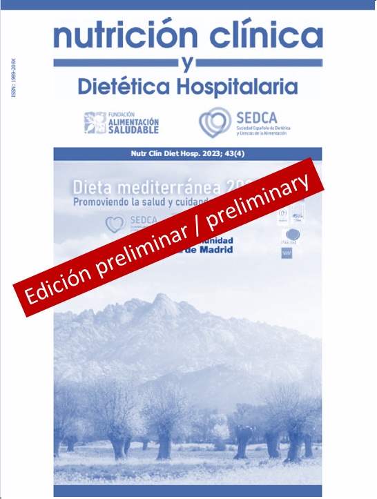 					Ver Vol. 45 Núm. 3 (2025): Nutr Clín Diet Hosp. preliminar/preliminary
				