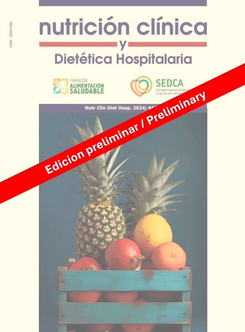 					Ver Vol. 45 Núm. 4 (2025): Nutr Clín Diet Hosp. preliminar/preliminary
				